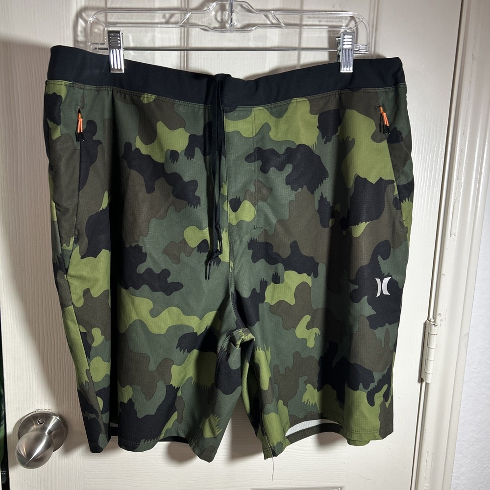 Hurley Men's Board Shorts Swim Trunks Camo 2XL Drawstring